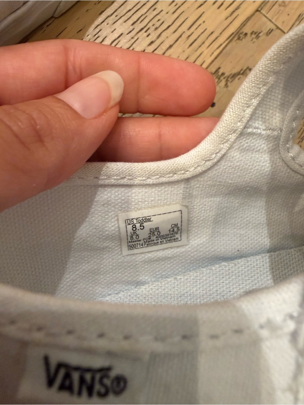 2 pairs of Vans Kids All White and White/Black Canvas Buckle Sneakers - Picture 8 of 9